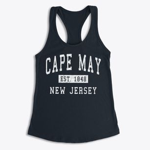 Cape May New Jersey Classic Established Women's Racerback Tank