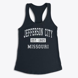 Jefferson City Missouri Classic Established Women's Racerback Tank