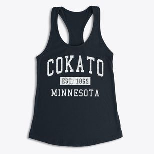 Cokato Minnesota Classic Established Women's Racerback Tank