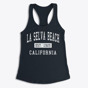 La Selva Beach California Classic Established Women's Racerback Tank