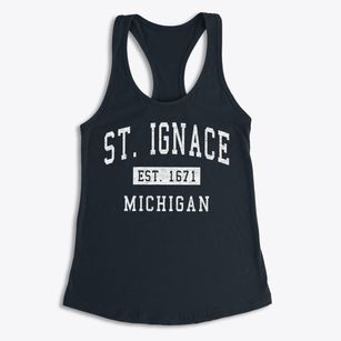 St. Ignace Michigan Classic Established Women's Racerback Tank