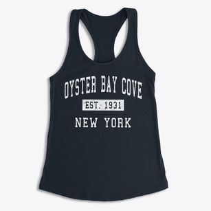 Oyster Bay Cove New York Classic Established Women's Racerback Tank