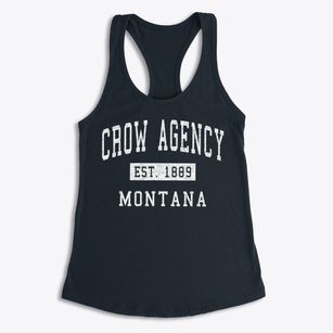 Crow Agency Montana Classic Established Women's Racerback Tank