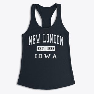New London Iowa Classic Established Women's Racerback Tank