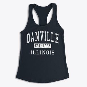 Danville Illinois Classic Established Women's Racerback Tank