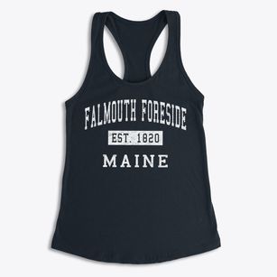 Falmouth Foreside Maine Classic Established Women's Racerback Tank