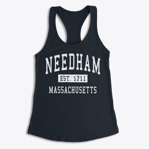 Needham Massachusetts Classic Established Women's Racerback Tank
