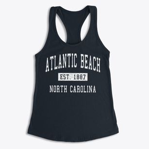 Atlantic Beach North Carolina Classic Established Women's Racerback Tank