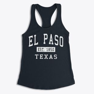 El Paso Texas Classic Established Women's Racerback Tank