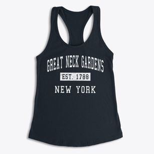 Great Neck Gardens New York Classic Established Women's Racerback Tank
