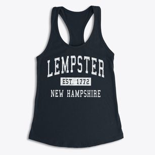 Lempster New Hampshire Classic Established Women's Racerback Tank