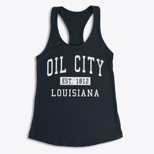 Oil City Louisiana Classic Established Women's Racerback Tank