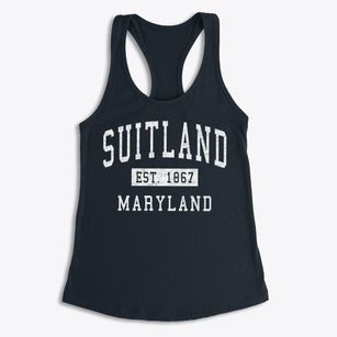 Suitland Maryland Classic Established Women's Racerback Tank
