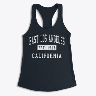 East Los Angeles California Classic Established Women's Racerback Tank