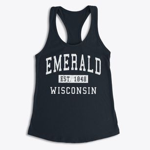 Emerald Wisconsin Classic Established Women's Racerback Tank