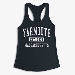 Yarmouth Massachusetts Classic Established Women's Racerback Tank