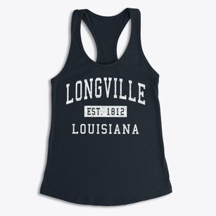 Longville Louisiana Classic Established Women's Racerback Tank