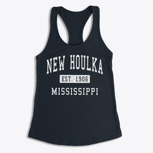New Houlka Mississippi Classic Established Women's Racerback Tank