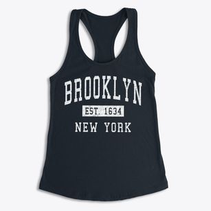 Brooklyn New York Classic Established Women's Racerback Tank