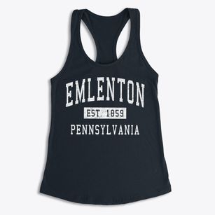 Emlenton Pennsylvania Classic Established Women's Racerback Tank