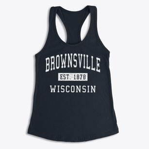 Brownsville Wisconsin Classic Established Women's Racerback Tank