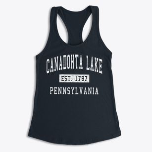 Canadohta Lake Pennsylvania Classic Established Women's Racerback Tank