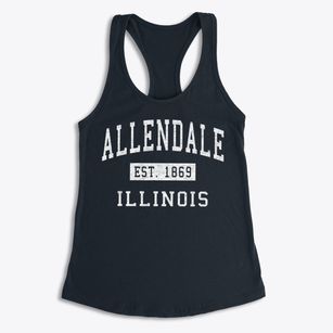 Allendale Illinois Classic Established Women's Racerback Tank