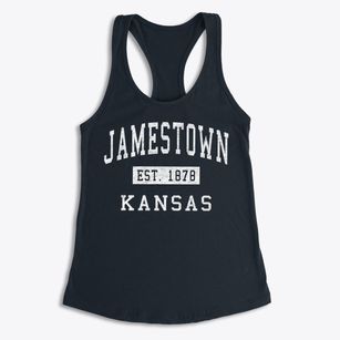 Jamestown Kansas Classic Established Women's Racerback Tank