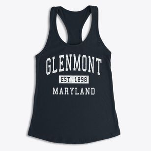 Glenmont Maryland Classic Established Women's Racerback Tank
