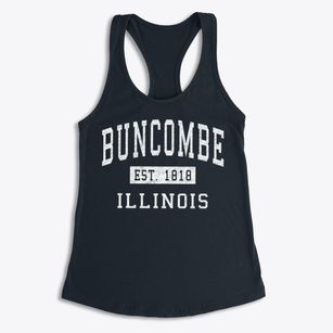 Buncombe Illinois Classic Established Women's Racerback Tank