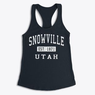 Snowville Utah Classic Established Women's Racerback Tank