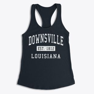 Downsville Louisiana Classic Established Women's Racerback Tank