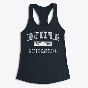 Chimney Rock Village North Carolina Classic Established Women's Racerback Tank