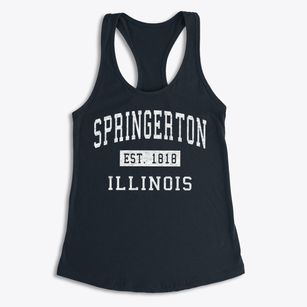Springerton Illinois Classic Established Women's Racerback Tank