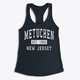 Metuchen New Jersey Classic Established Women's Racerback Tank