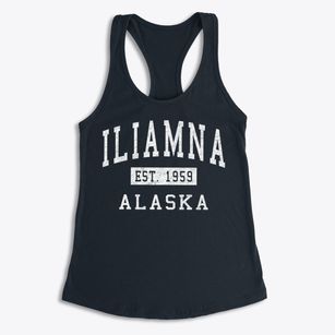 Iliamna Alaska Classic Established Women's Racerback Tank