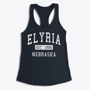 Elyria Nebraska Classic Established Women's Racerback Tank