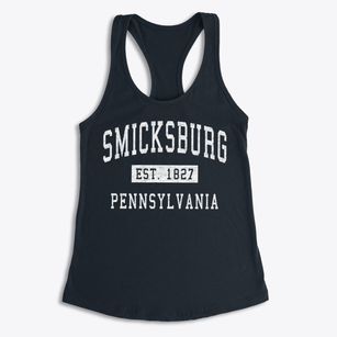 Smicksburg Pennsylvania Classic Established Women's Racerback Tank