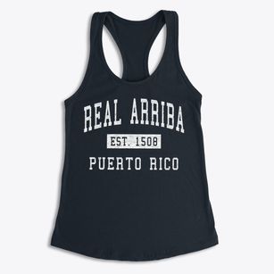 Real Arriba Puerto Rico Classic Established Women's Racerback Tank