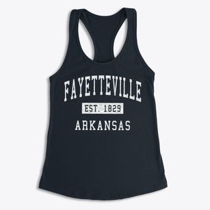 Fayetteville Arkansas Classic Established Women's Racerback Tank