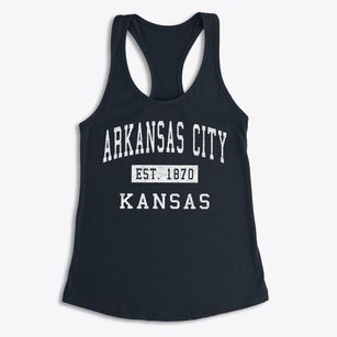Arkansas City Kansas Classic Established Women's Racerback Tank