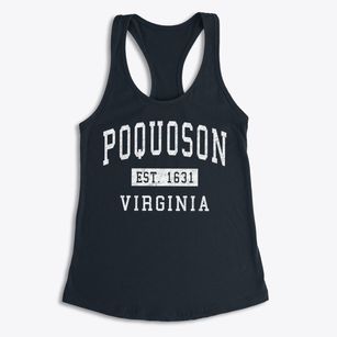 Poquoson Virginia Classic Established Women's Racerback Tank