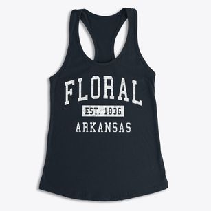 Floral Arkansas Classic Established Women's Racerback Tank