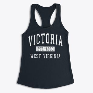 Victoria West Virginia Classic Established Women's Racerback Tank