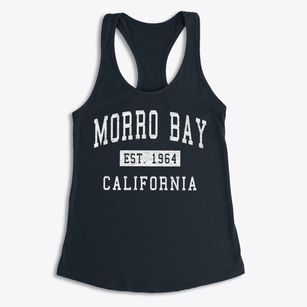 Morro Bay California Classic Established Women's Racerback Tank
