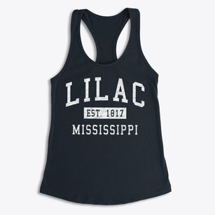 Lilac Mississippi Classic Established Women's Racerback Tank