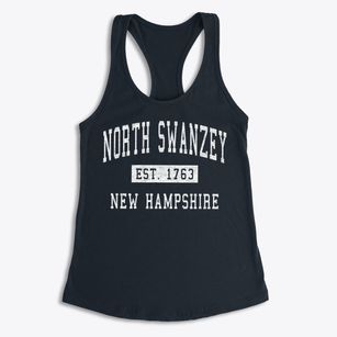 North Swanzey New Hampshire Classic Established Women's Racerback Tank