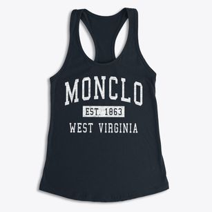 Monclo West Virginia Classic Established Women's Racerback Tank