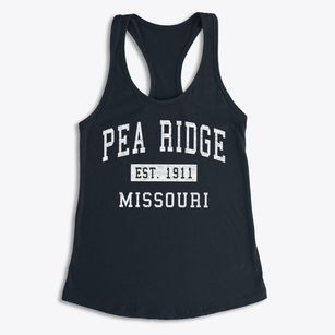Pea Ridge Missouri Classic Established Women's Racerback Tank