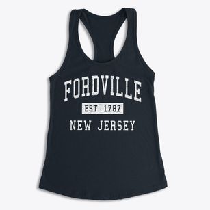 Fordville New Jersey Classic Established Women's Racerback Tank
